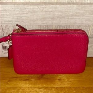 Bright Pink Coach Wristlet